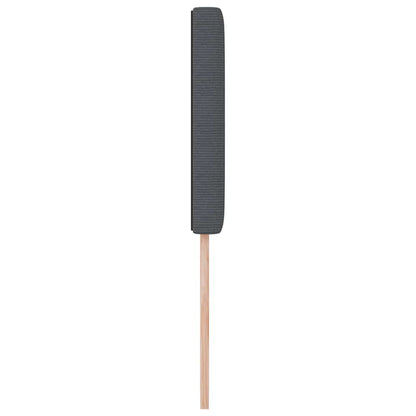 LED Kopfteil mit LED-Lichtleisten Dunkelgrau 100 cm Cordstoff