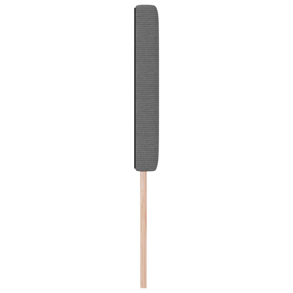 LED Kopfteil mit LED-Lichtleisten Hellgrau 144 cm Cordstoff