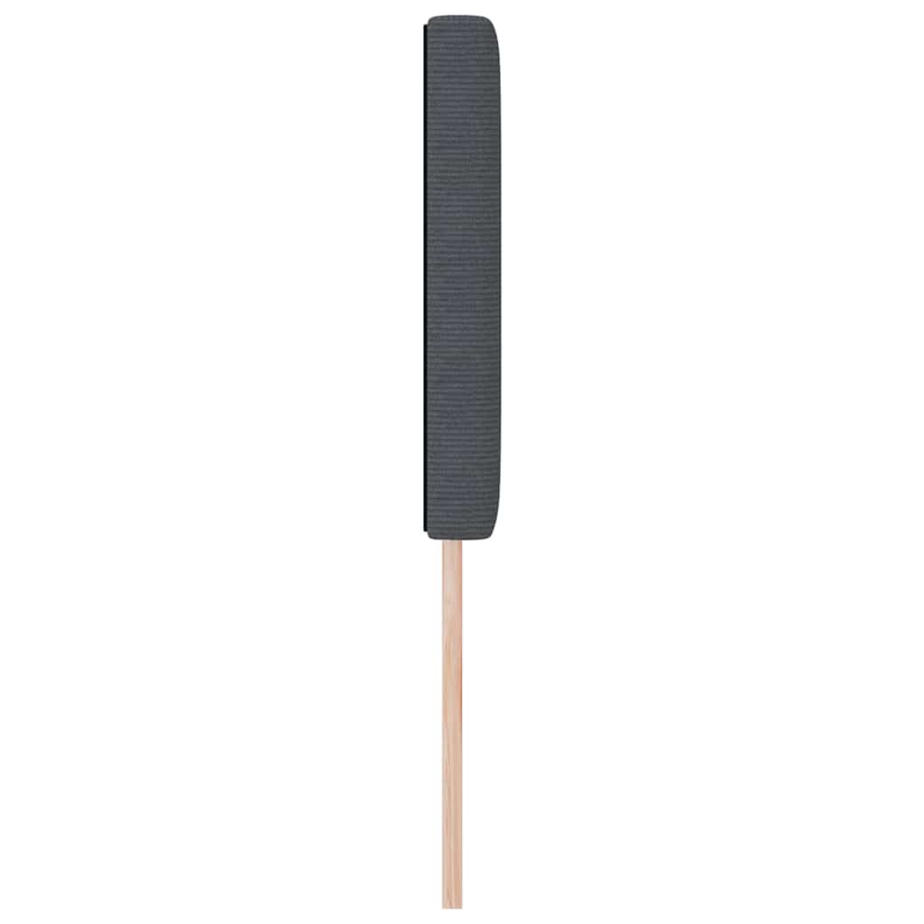 LED Kopfteil mit LED-Lichtleisten Dunkelgrau 160 cm Cordstoff