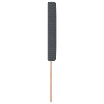 LED Kopfteil mit LED-Lichtleisten Dunkelgrau 160 cm Cordstoff
