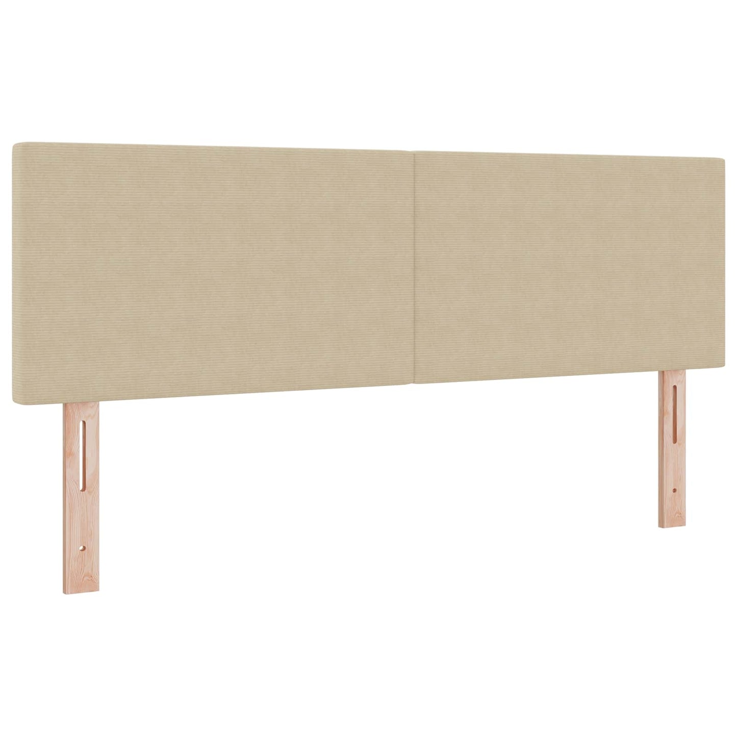 LED Kopfteil mit LED-Lichtleisten Grau-Grün 160 cm Cordstoff