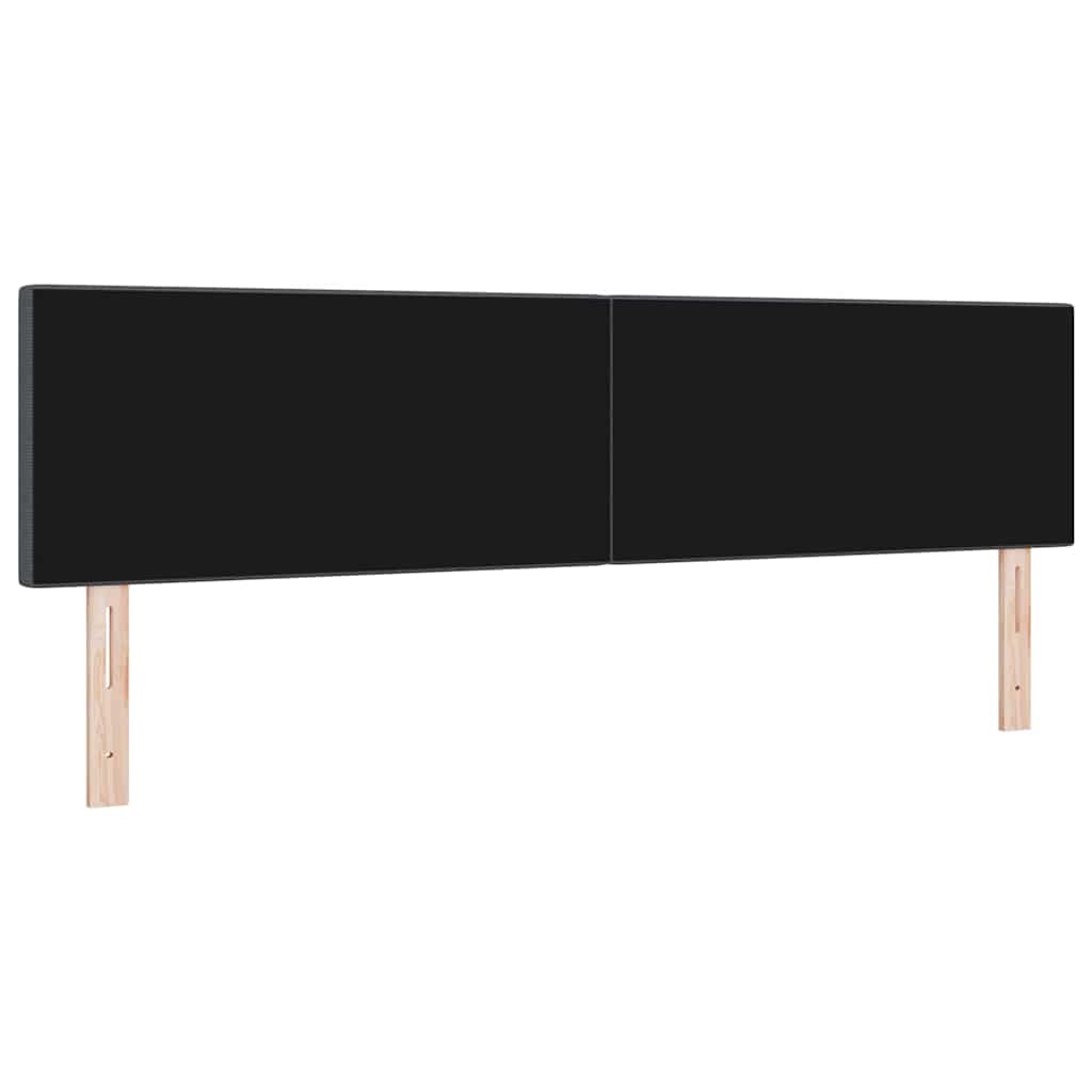 LED Kopfteil mit LED-Lichtleisten Dunkelgrau 180 cm Cordstoff