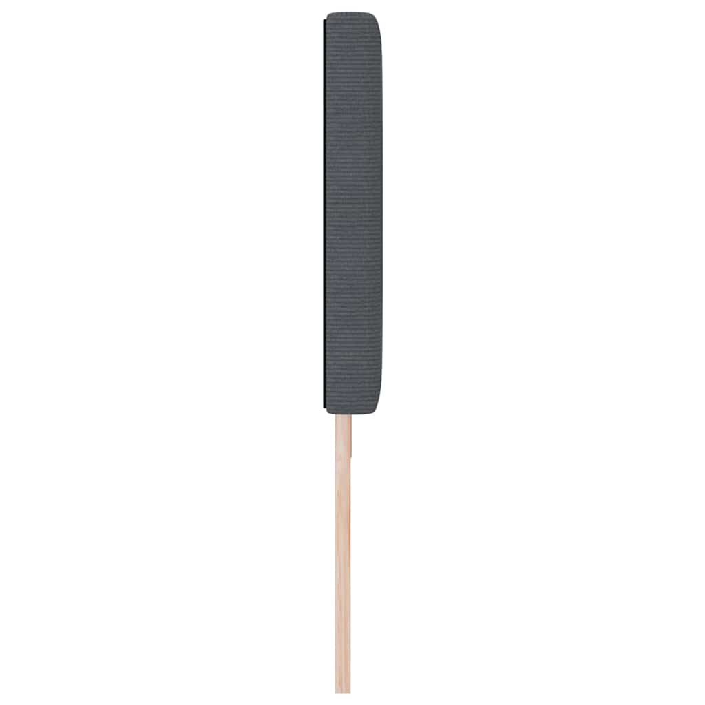 LED Kopfteil mit LED-Lichtleisten Dunkelgrau 180 cm Cordstoff