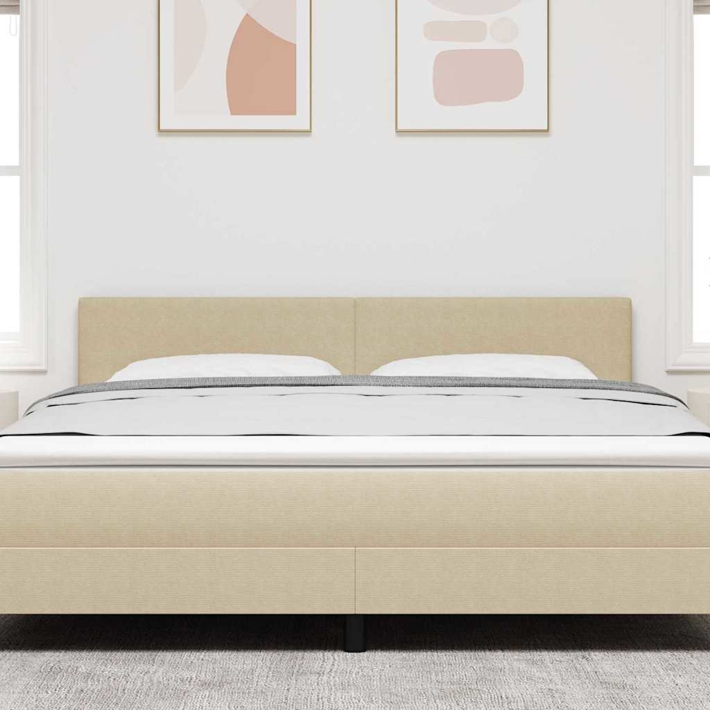 LED Kopfteil mit LED-Lichtleisten Grau-Grün 180 cm Cordstoff