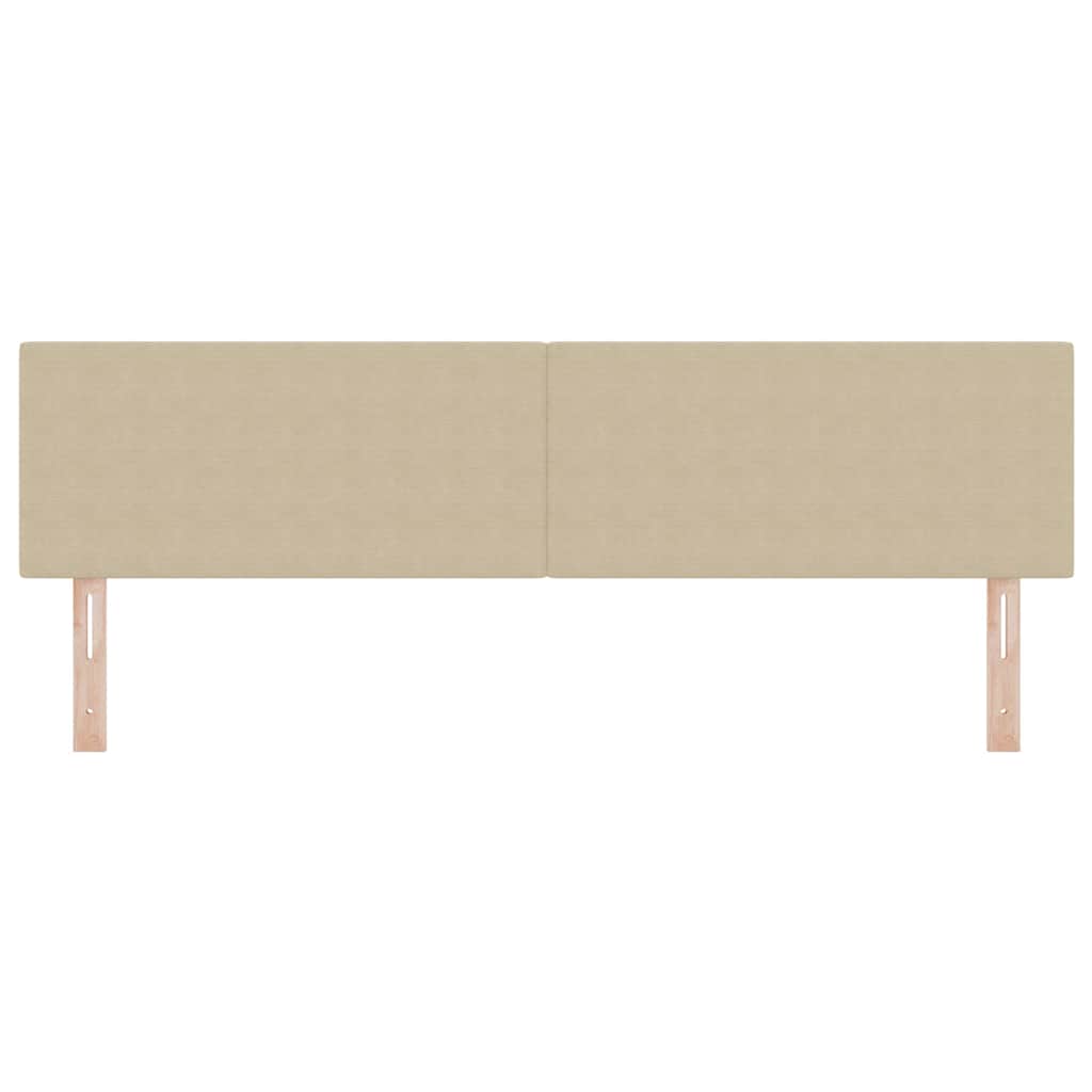 LED Kopfteil mit LED-Lichtleisten Grau-Grün 180 cm Cordstoff