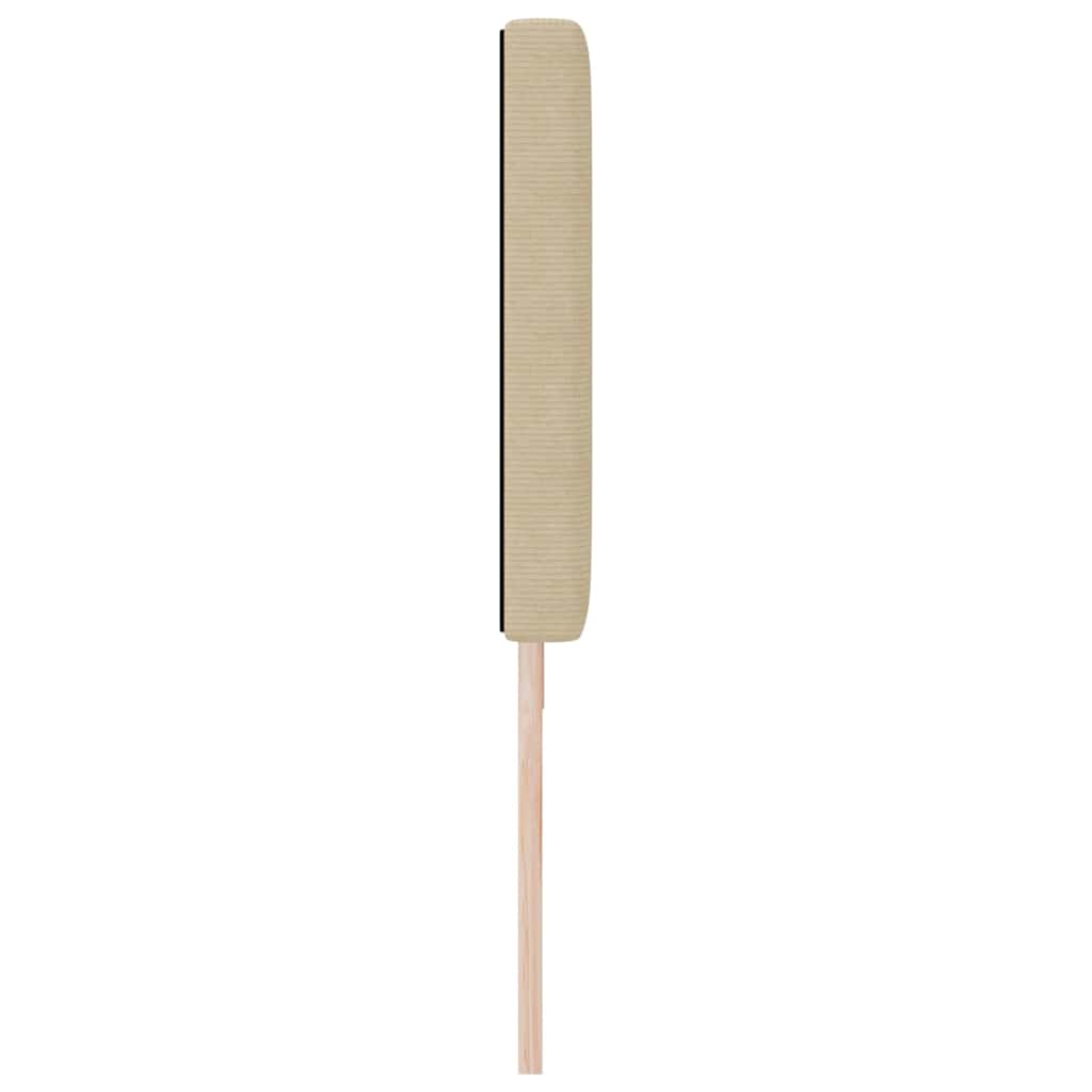 LED Kopfteil mit LED-Lichtleisten Grau-Grün 180 cm Cordstoff