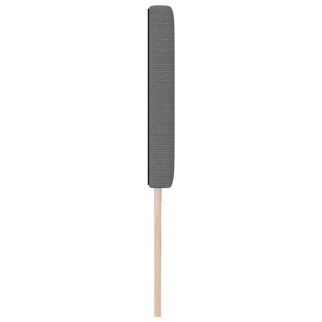LED Kopfteil mit LED-Lichtleisten Hellgrau 200 cm Cordstoff