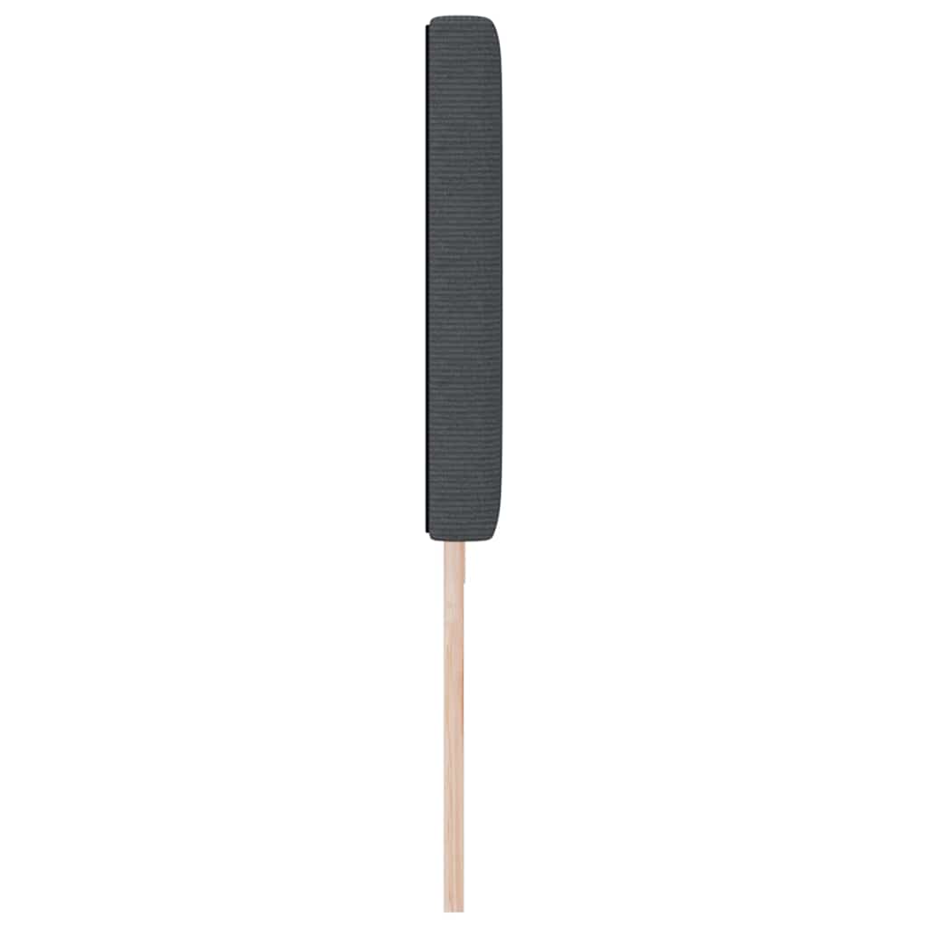 LED Kopfteil mit LED-Lichtleisten Dunkelgrau 200 cm Cordstoff