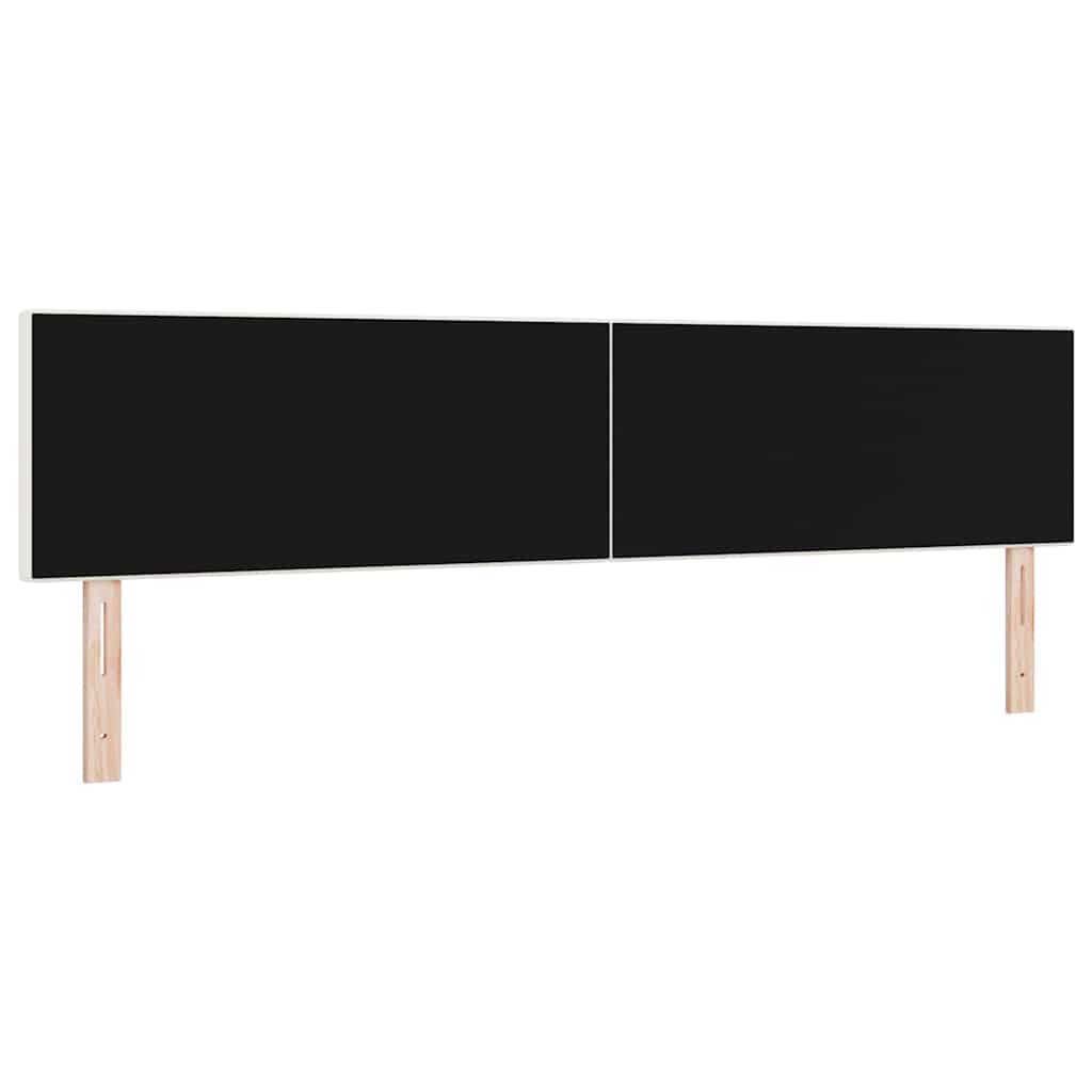 LED Kopfteil mit LED-Lichtleisten Creme 200 cm Cordstoff