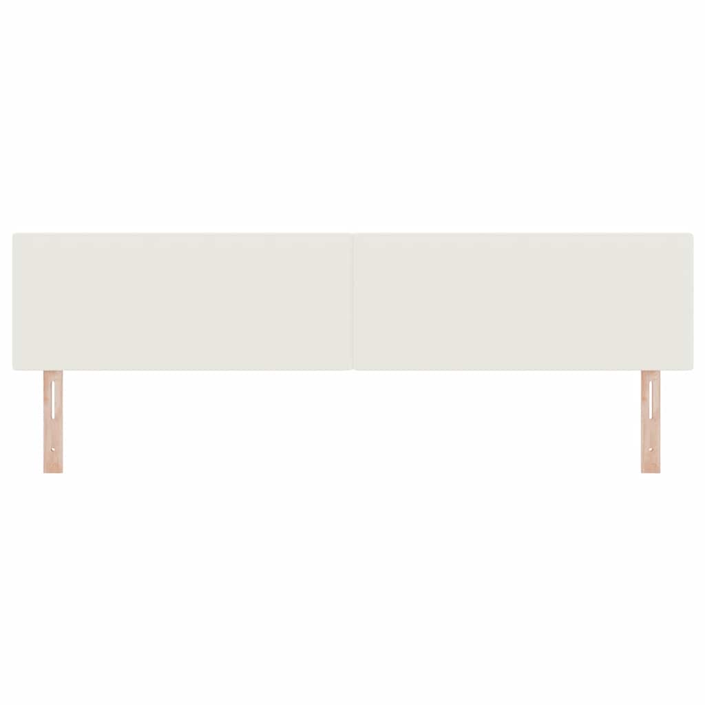 LED Kopfteil mit LED-Lichtleisten Creme 200 cm Cordstoff