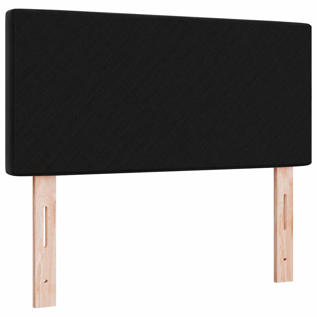 LED Kopfteil mit LED-Lichtleisten Schwarz 100 cm Samt