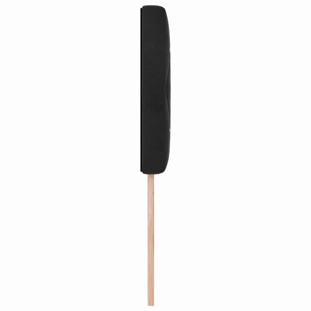 LED Kopfteil mit LED-Lichtleisten Schwarz 100 cm Samt