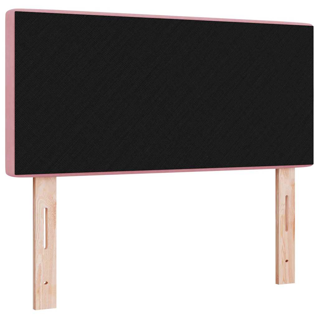 LED Kopfteil mit LED-Lichtleisten mit Kopfteil Rosa 100 cm Samt