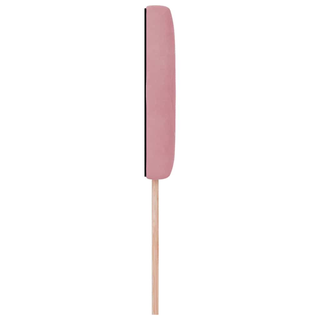 LED Kopfteil mit LED-Lichtleisten mit Kopfteil Rosa 100 cm Samt
