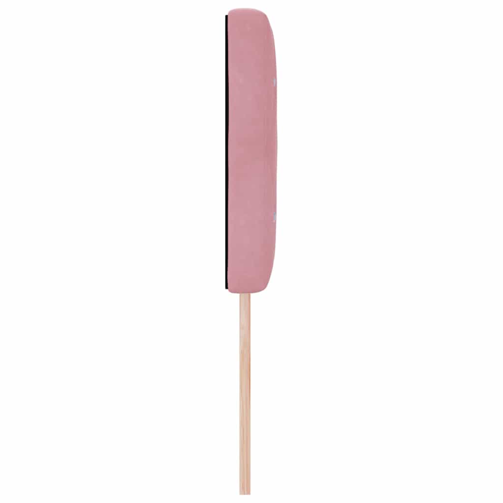 LED Kopfteil mit LED-Lichtleisten mit Kopfteil Rosa 160 cm Samt