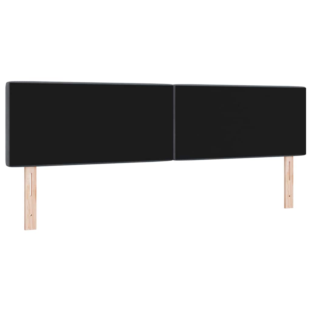 LED Kopfteil mit LED-Lichtleisten Dunkelgrau 180 cm Samt