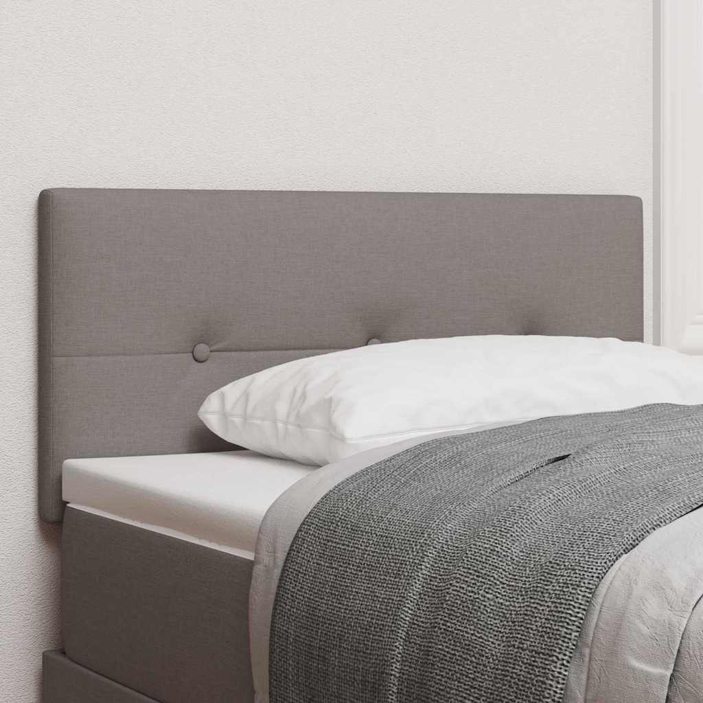 LED Kopfteil Taupe Stoff