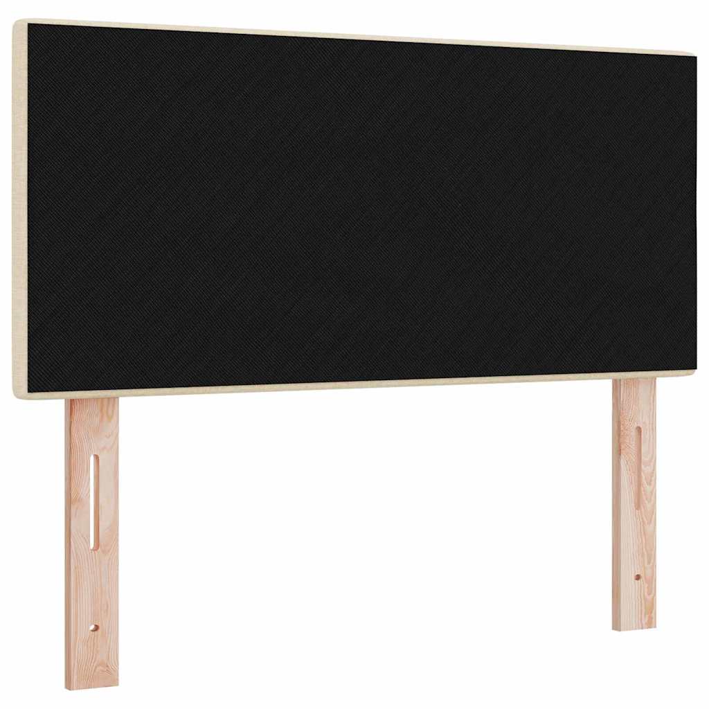 LED Kopfteil mit LED-Lichtleisten Creme 90 cm Stoff
