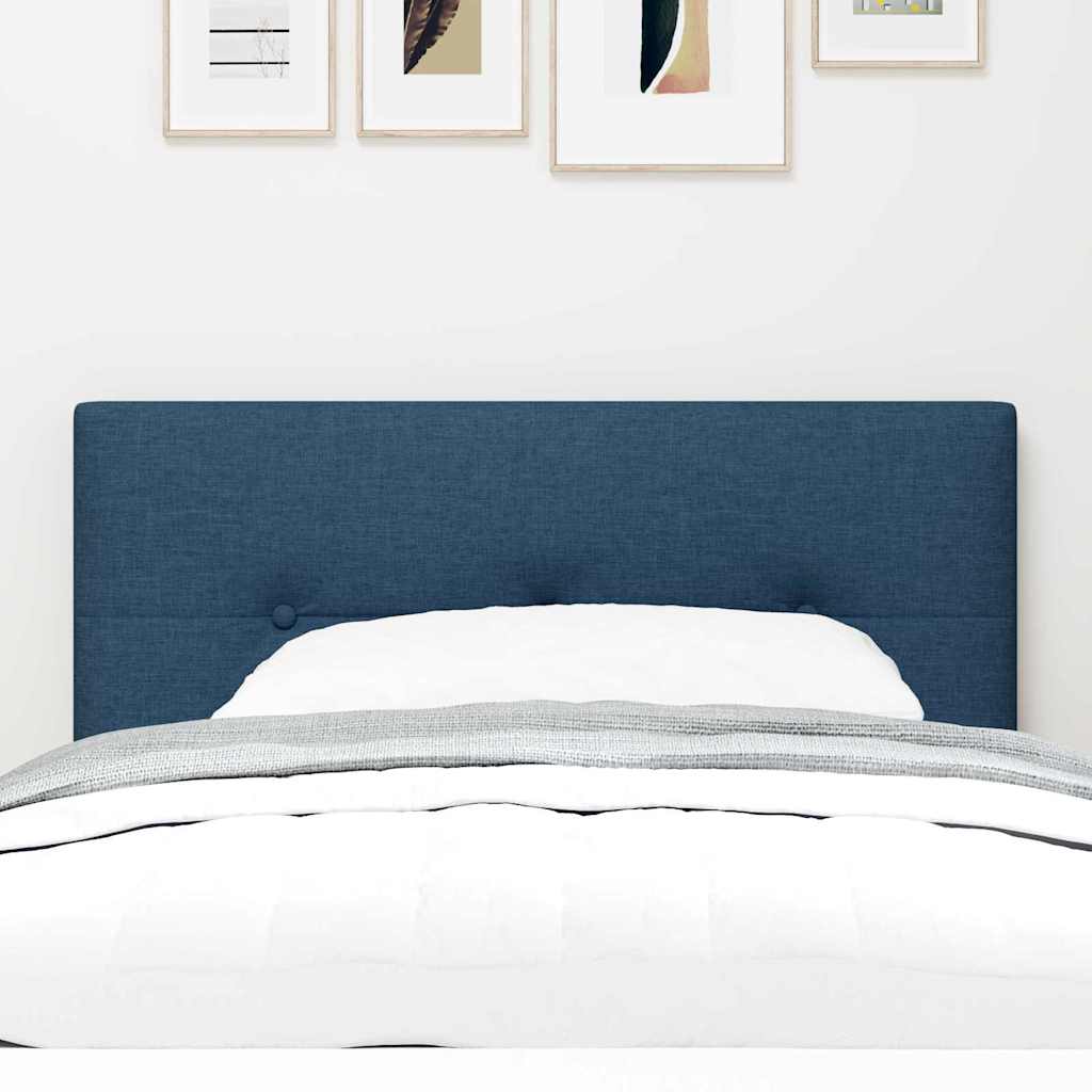 LED Kopfteil mit LED-Lichtleisten mit Kopfteil Blau 90 cm Stoff