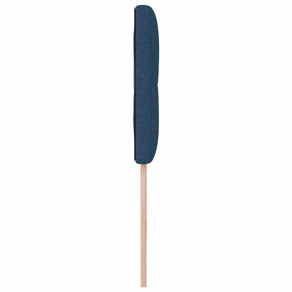 LED Kopfteil mit LED-Lichtleisten mit Kopfteil Blau 90 cm Stoff