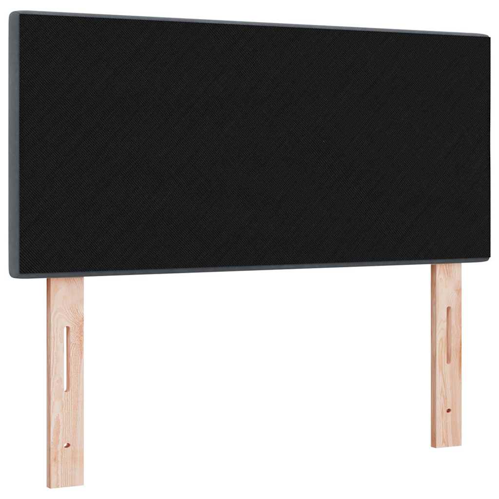 LED Kopfteil mit LED-Lichtleisten Grau 90 cm Samt