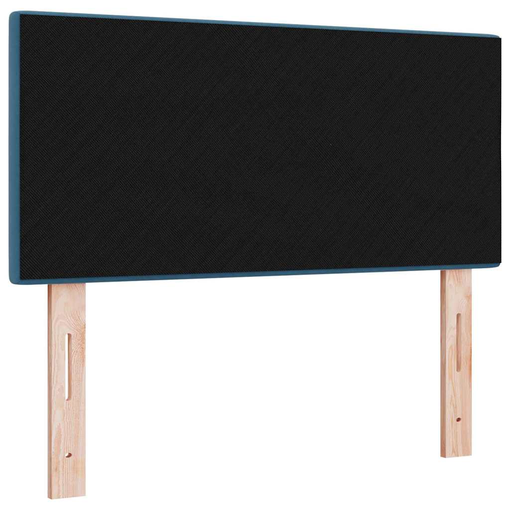 LED Kopfteil mit LED-Lichtleisten Blau 90 cm Samt