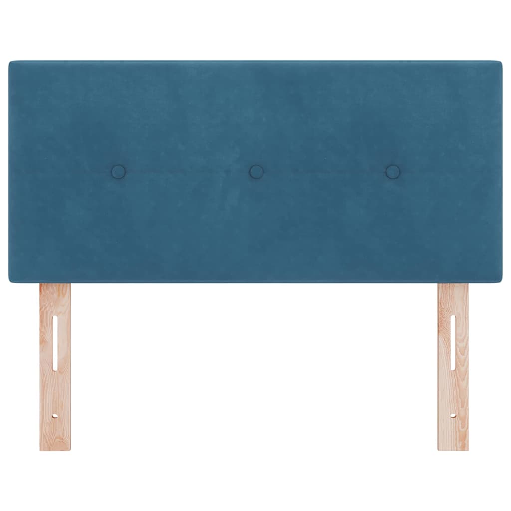 LED Kopfteil mit LED-Lichtleisten Blau 90 cm Samt