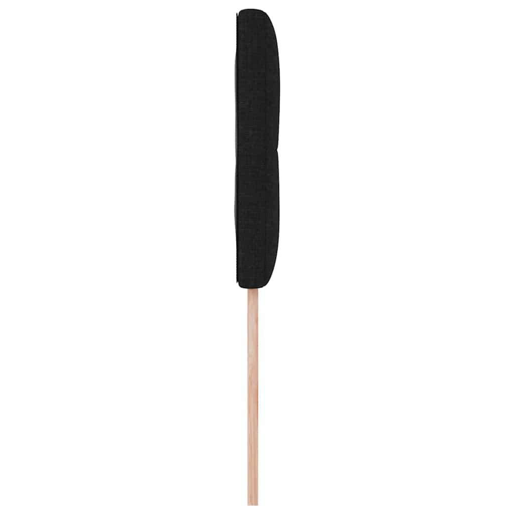 LED Kopfteil mit LED-Lichtleisten Schwarz 100 cm Stoff
