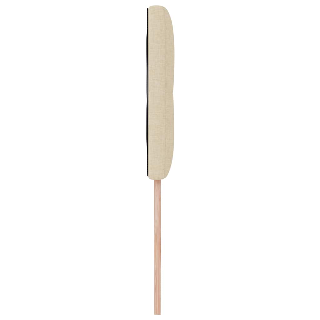 LED Kopfteil mit LED-Lichtleisten Creme 100 cm Stoff