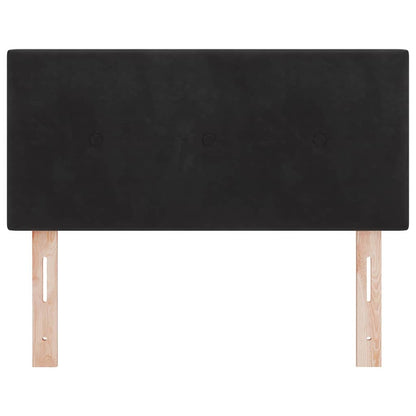 LED Kopfteil mit LED-Lichtleisten Schwarz 100 cm Samt
