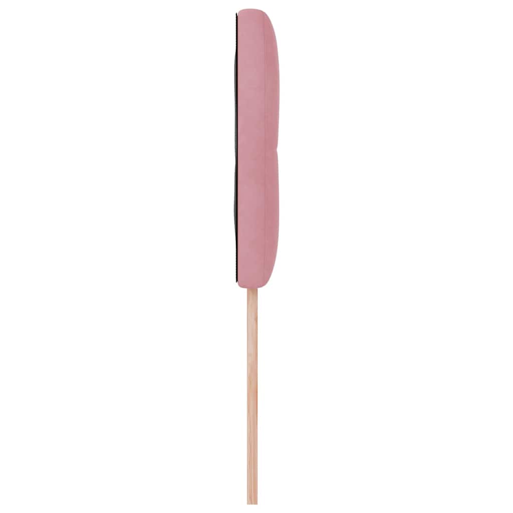 LED Kopfteil mit LED-Lichtleisten Rosa 100 cm Samt