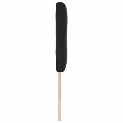 LED Kopfteil mit LED-Lichtleisten Schwarz 160 cm Samt