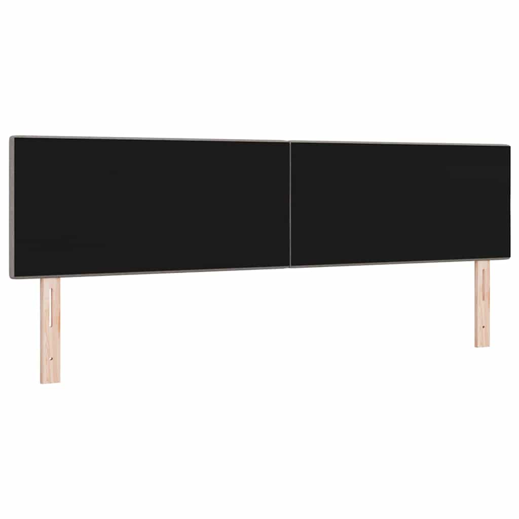 LED Kopfteil mit LED-Lichtleisten Taupe 180 cm Stoff