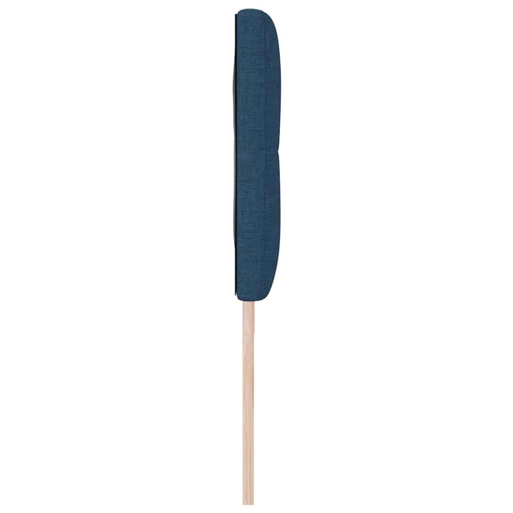 LED Kopfteil mit LED-Lichtleisten Blau 180 cm Stoff