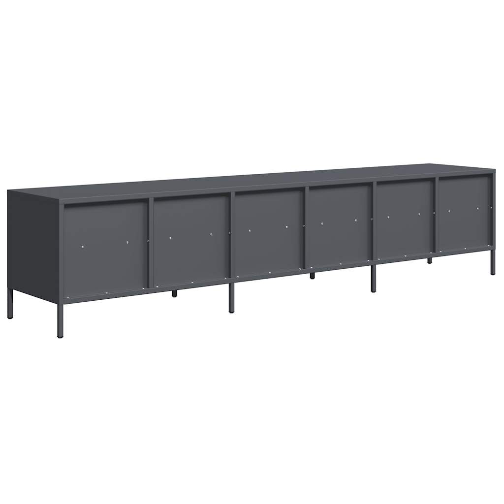TV-Schrank Anthrazit 202x39x43,5 cm Kaltgewalzter Stahl
