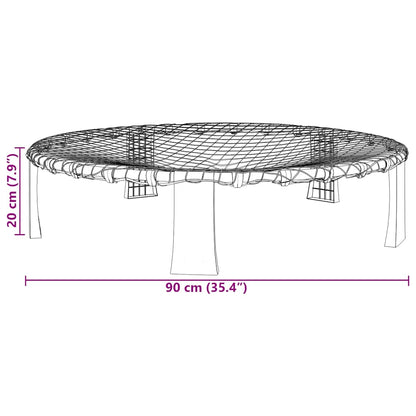 Roundnet Set mit 3 Bällen und Pumpe Ø90x20 cm