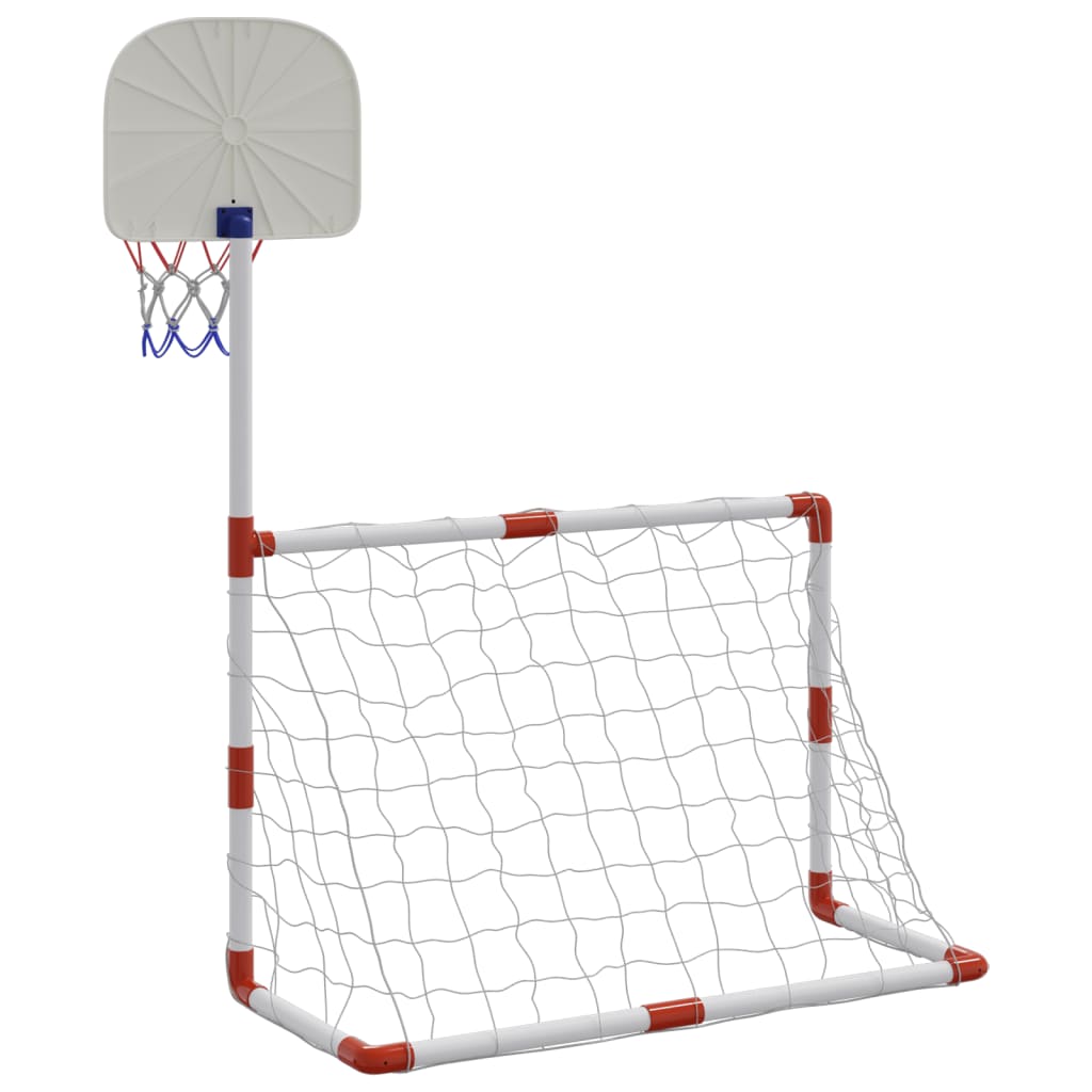 Ensemble de football et de basket pour enfants avec ballons 98x50x70 cm