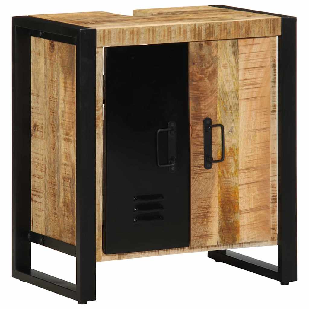 Badezimmermöbel-Set 2 stk. Braun und Schwarz 55 x 35 x 60 cm