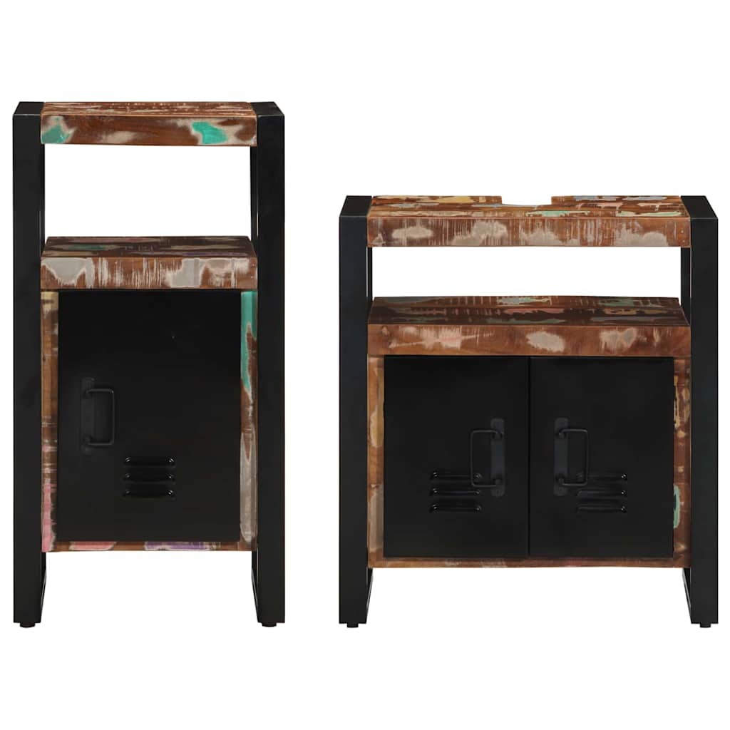 Badezimmermöbel-Set 2 stk. Braun 55 x 35 x 60 cm