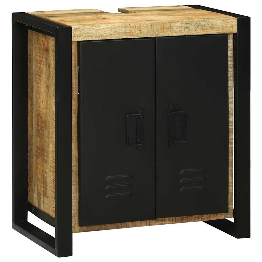 Badezimmermöbel-Set mit Regal 3 pcs Braun Massivholz Mango