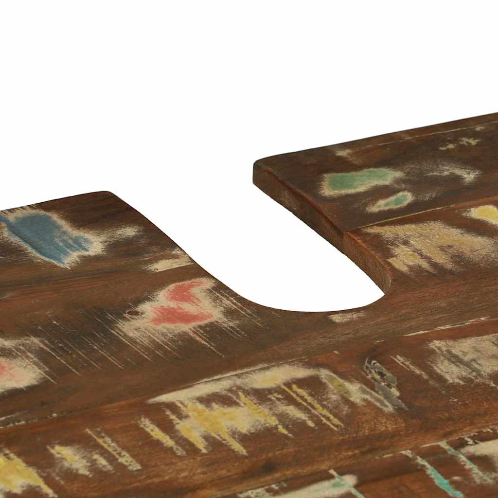 Badezimmermöbel-Set 4 stk. Mehrfarbig und Schwarz