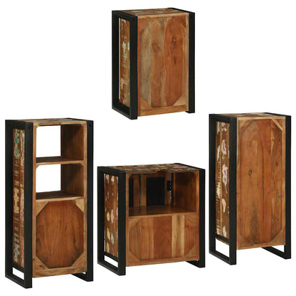 Badezimmermöbel-Set 4 stk. Mehrfarbig 55 x 35 x 60 cm