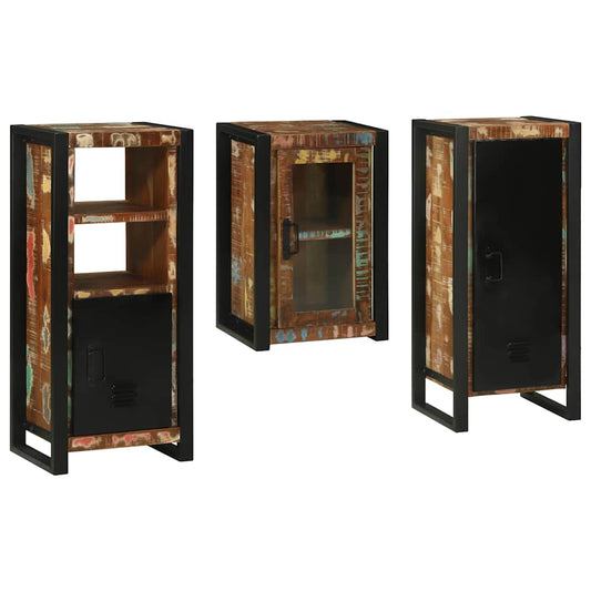 Badezimmermöbel-Set 3 stk. Mehrfarbig 40 x 35 x 90 cm