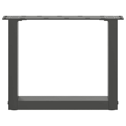Couchtischbeine U-Form 2 Stk. Anthrazit 30x(30-31) cm Stahl