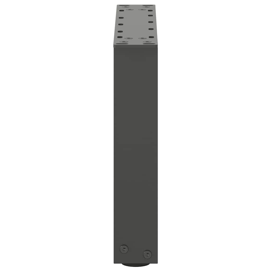 Couchtischbeine U-Form 2 Stk. Anthrazit 30x(30-31) cm Stahl