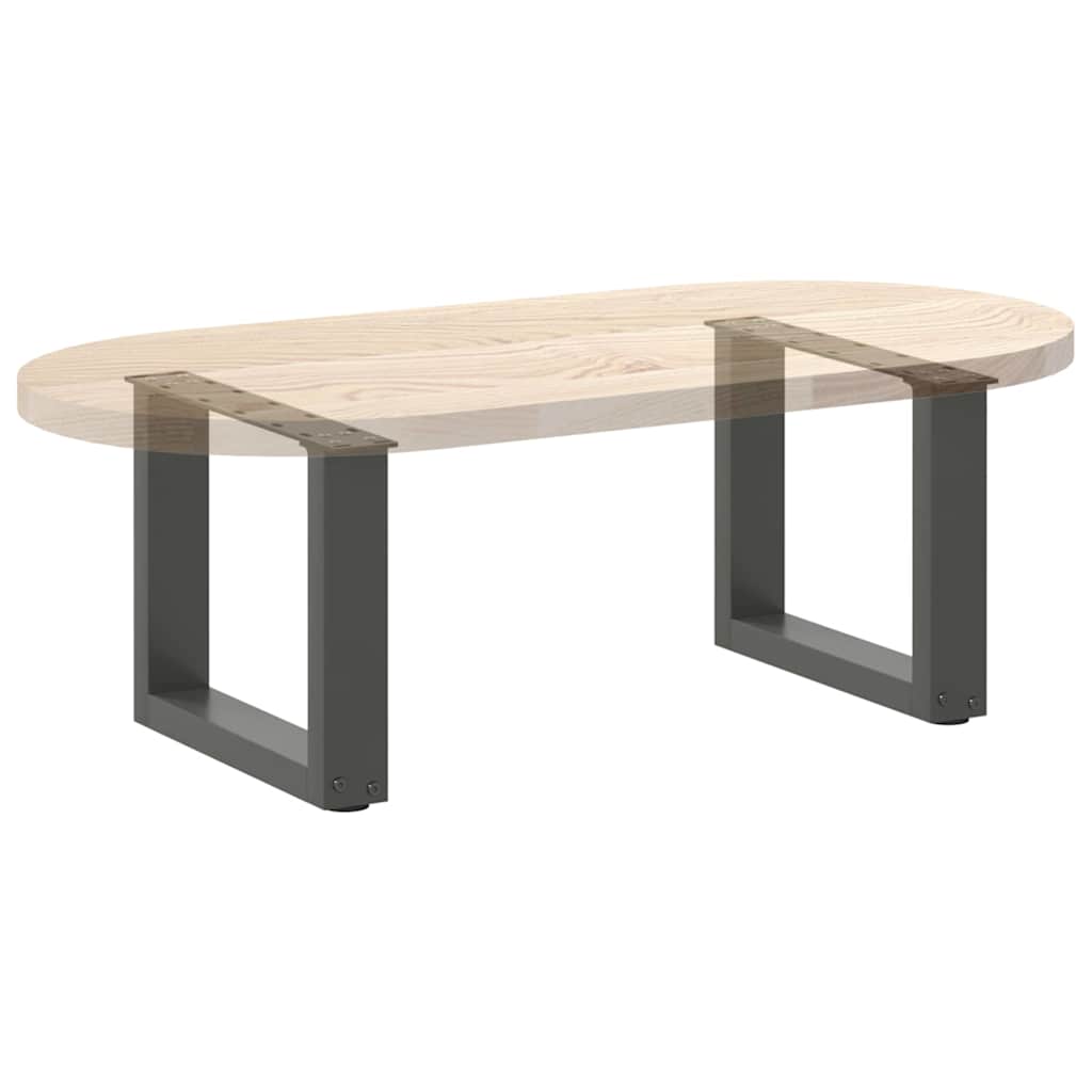 Couchtischbeine U-Form 2 Stk. Anthrazit 30x(30-31) cm Stahl