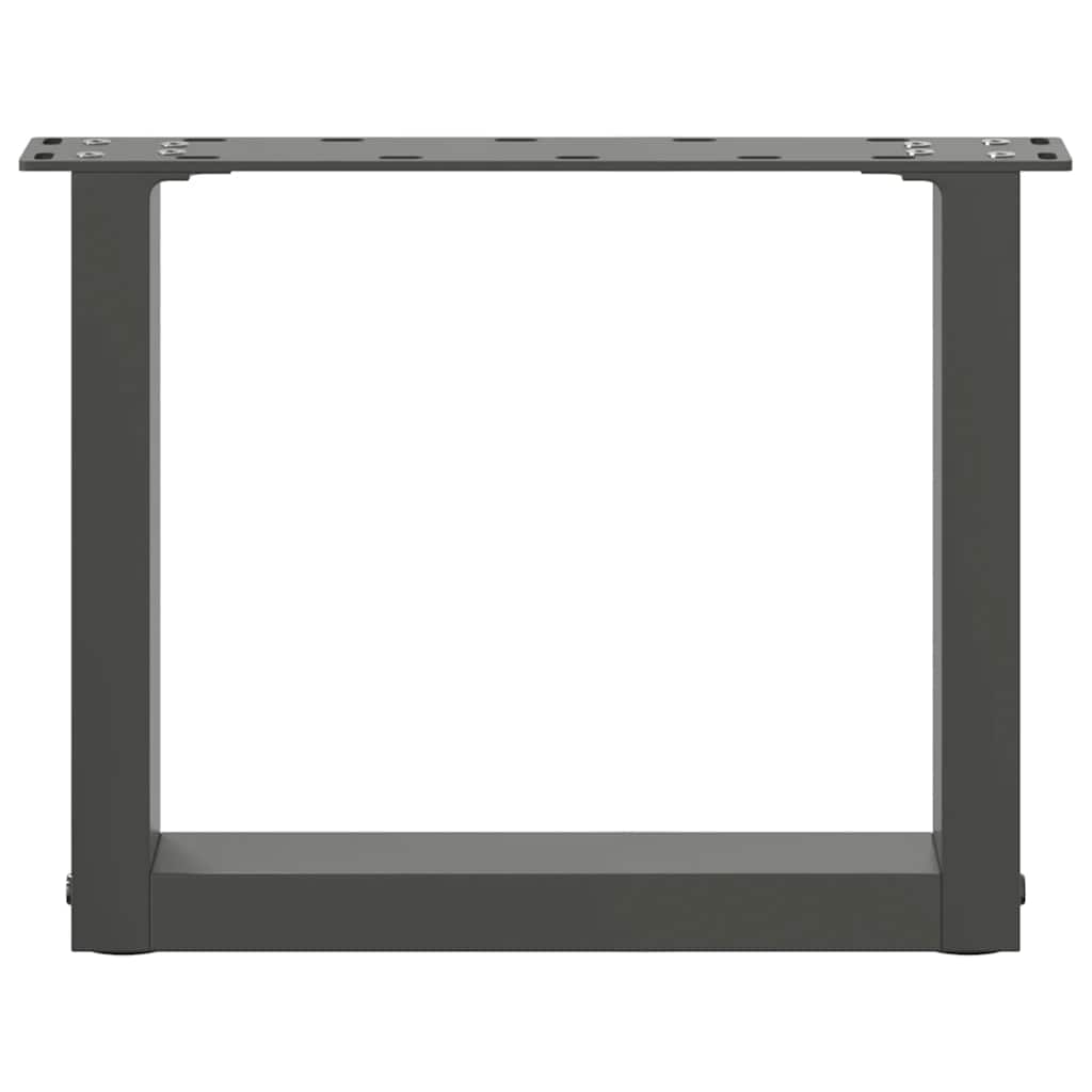 Couchtischbeine U-Form 2 Stk. Anthrazit 40x(30-31) cm Stahl