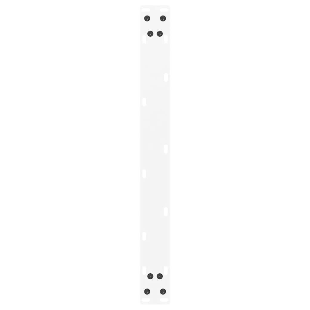 Pieds de table basse en U, 2 pièces, blanc, 70 x 30-31 cm, acier