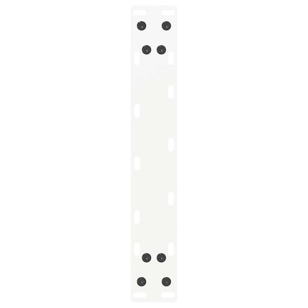 Couchtischbeine U-Form 2 Stk. Weiß 28x(42-43) cm Stahl