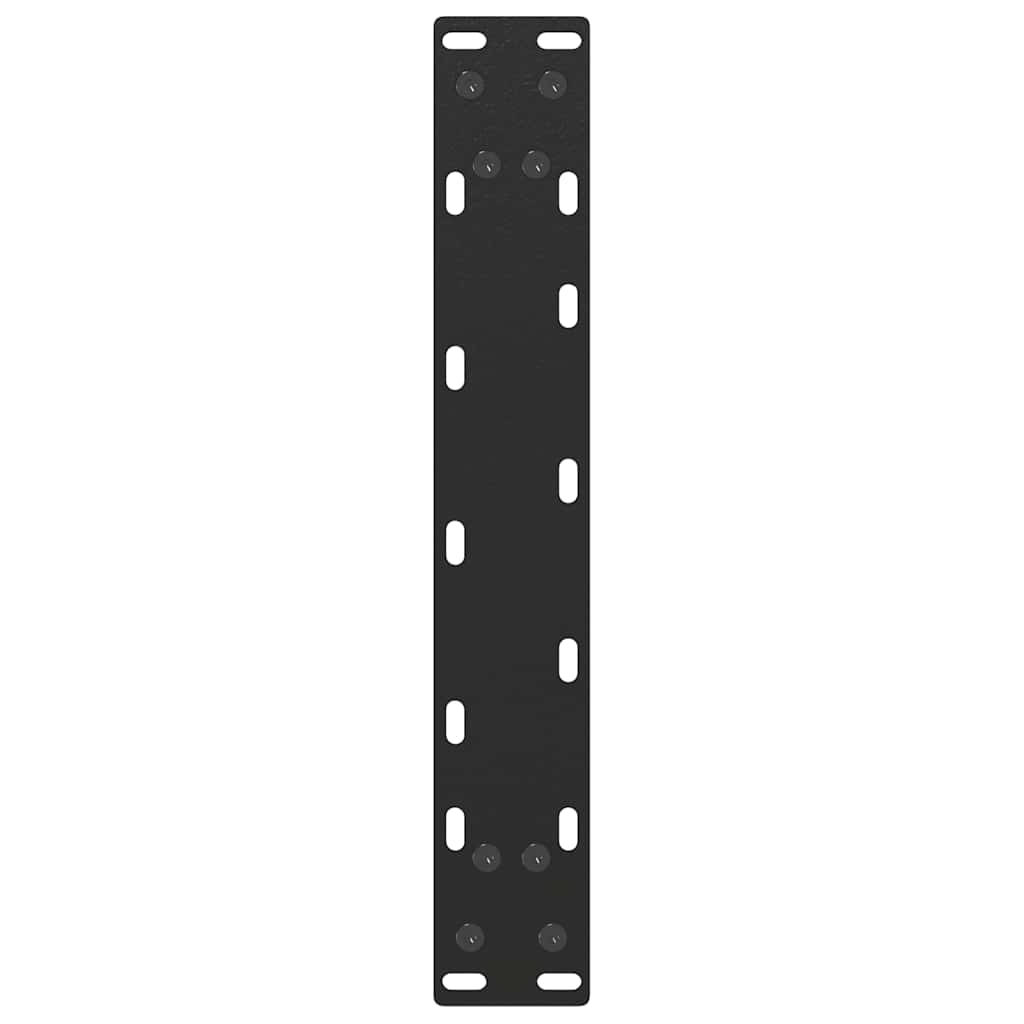 Pieds de table basse en U, 2 pièces, noir, 38 x 42-43 cm, acier
